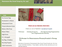 Tablet Screenshot of duncannontroop64.org